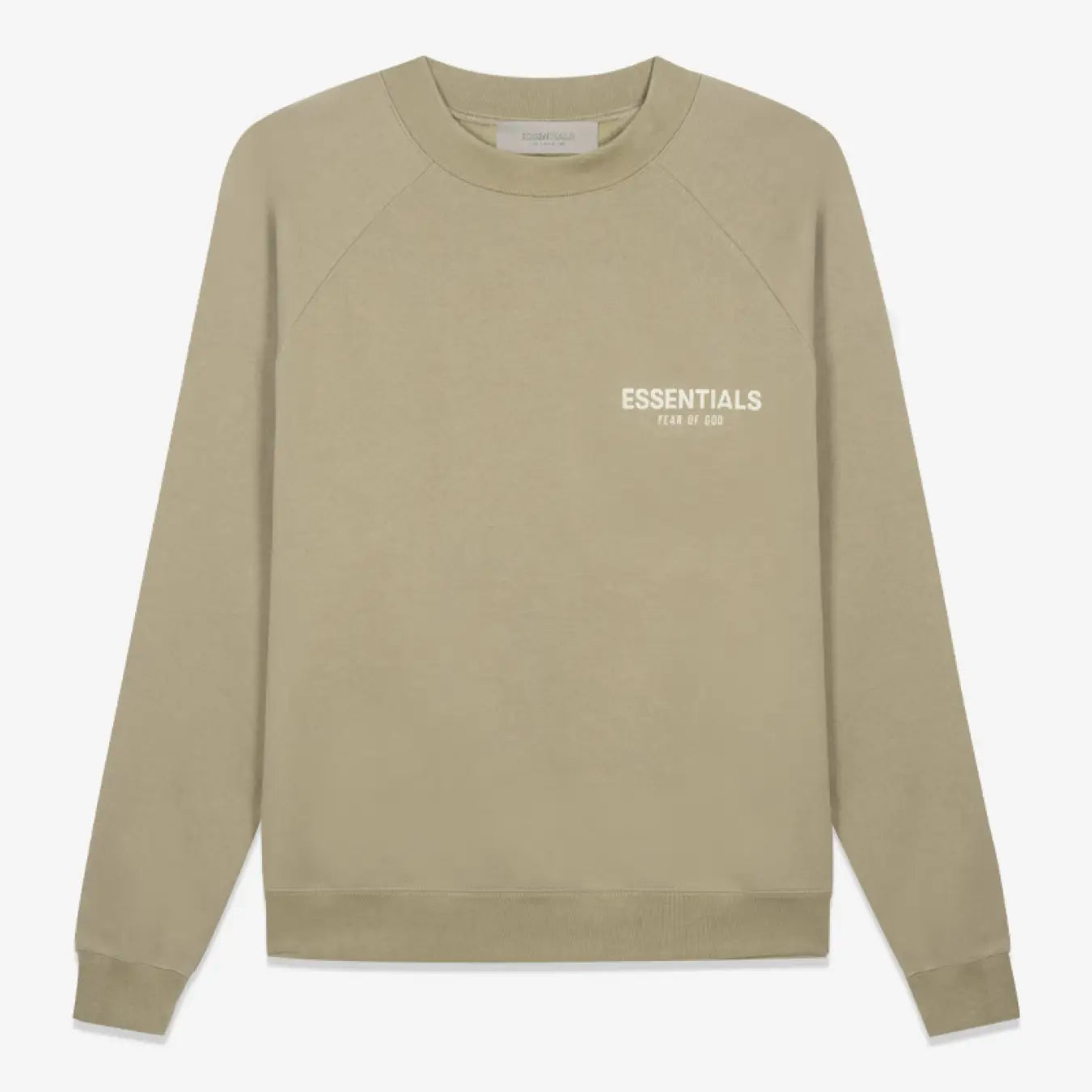 FOG FEAR OF GOD double thread small label flocking round neck sweatshirt ESSENTIALS casual top