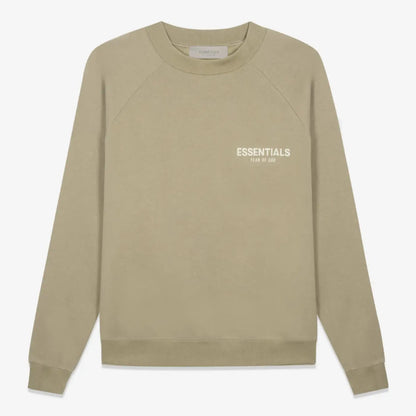 FOG FEAR OF GOD double thread small label flocking round neck sweatshirt ESSENTIALS casual top