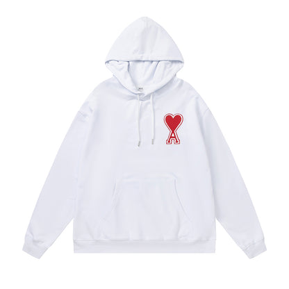 AMI  Big Logo Hoodie White