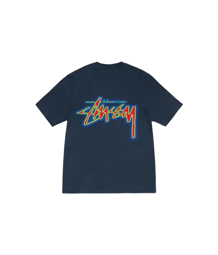 STUSSY THERMAL IMAGING TEE NAVY