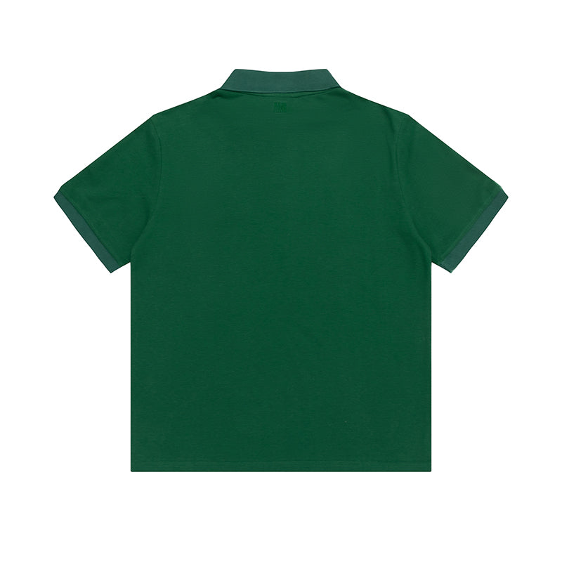 AMI Small Logo Short Sleeve Shirt  Dark Green