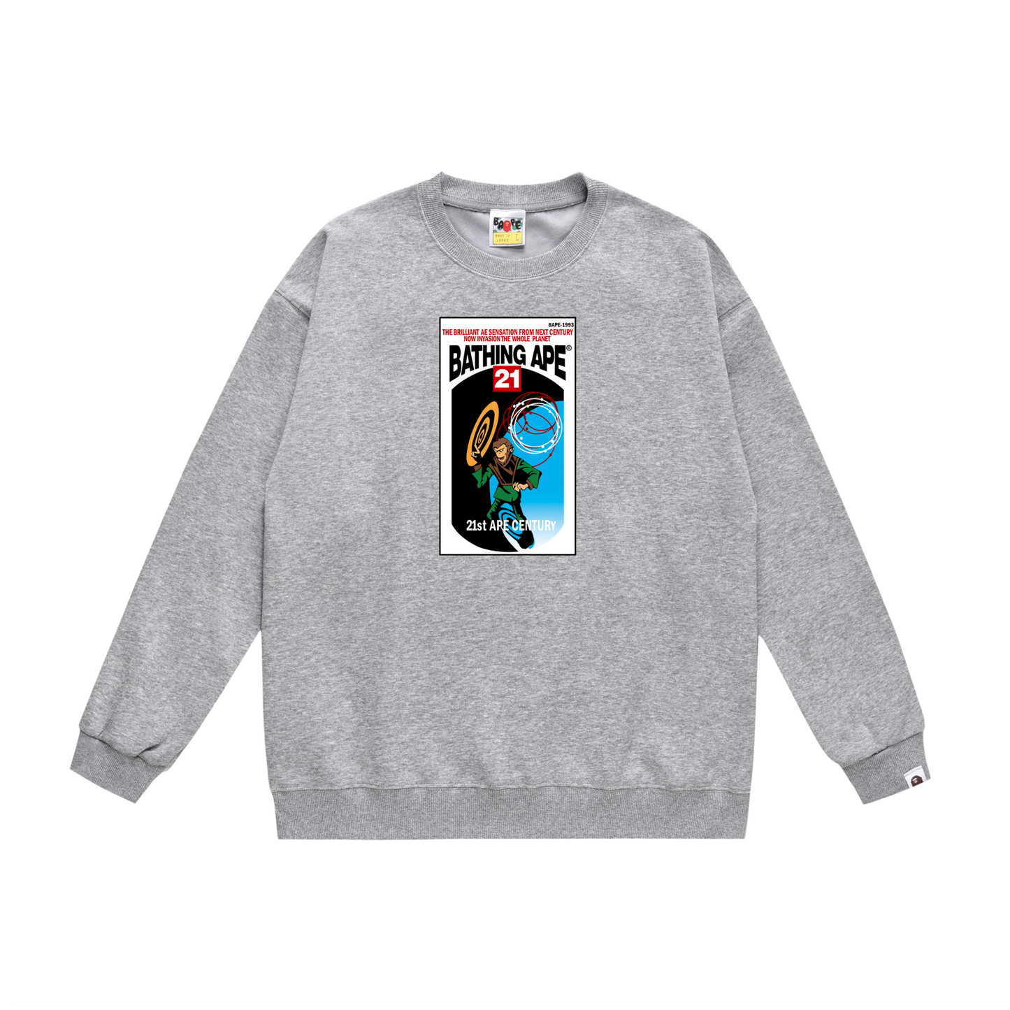 A Bathing Ape Relaxed Fit Hoodie Grey