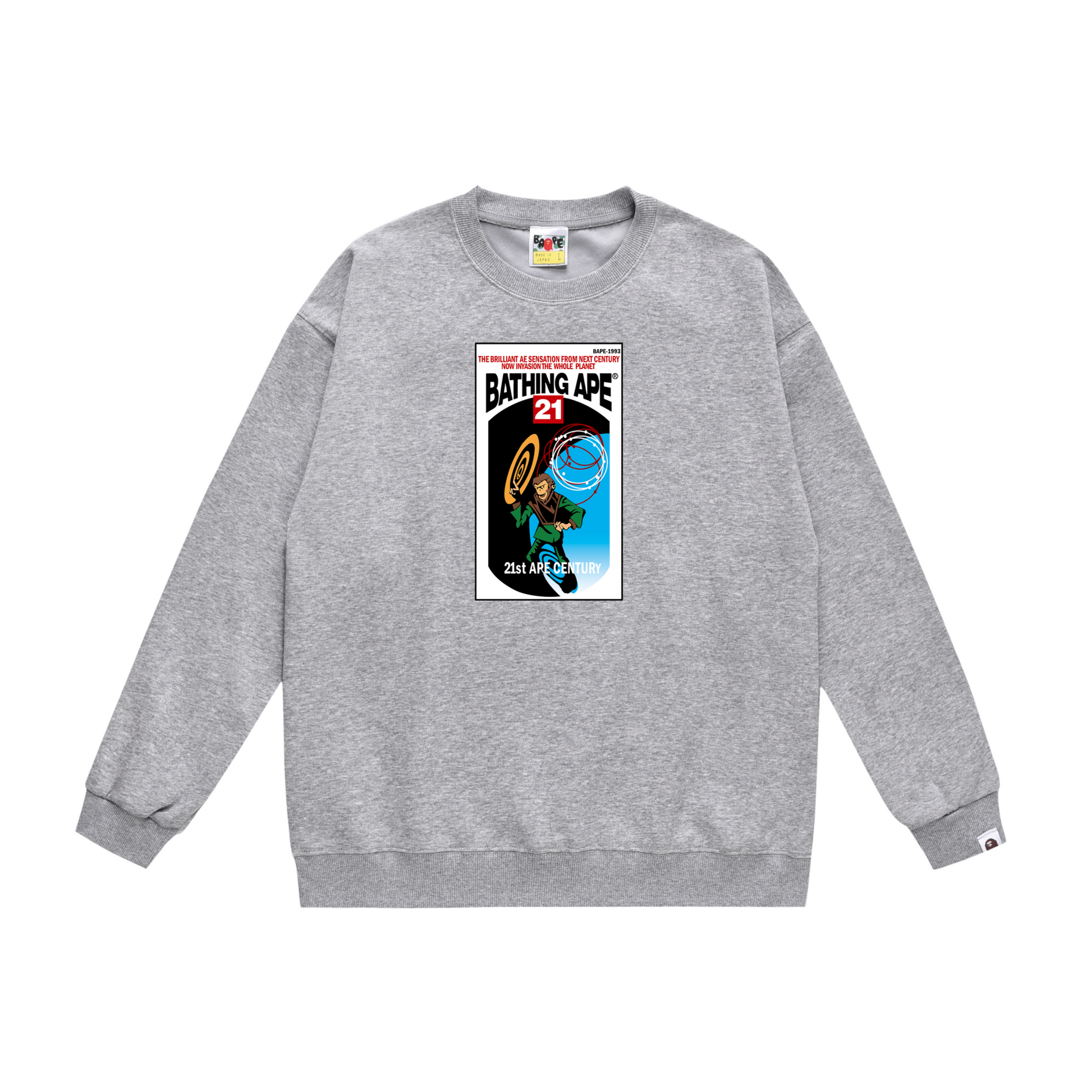 A Bathing Ape Relaxed Fit Hoodie Grey