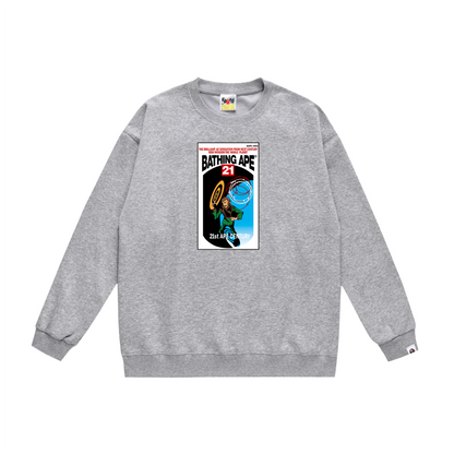 A Bathing Ape Relaxed Fit Hoodie Grey