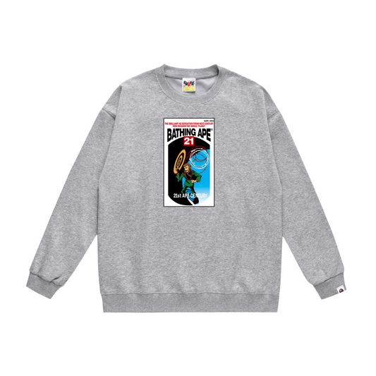 A Bathing Ape Relaxed Fit Hoodie Grey
