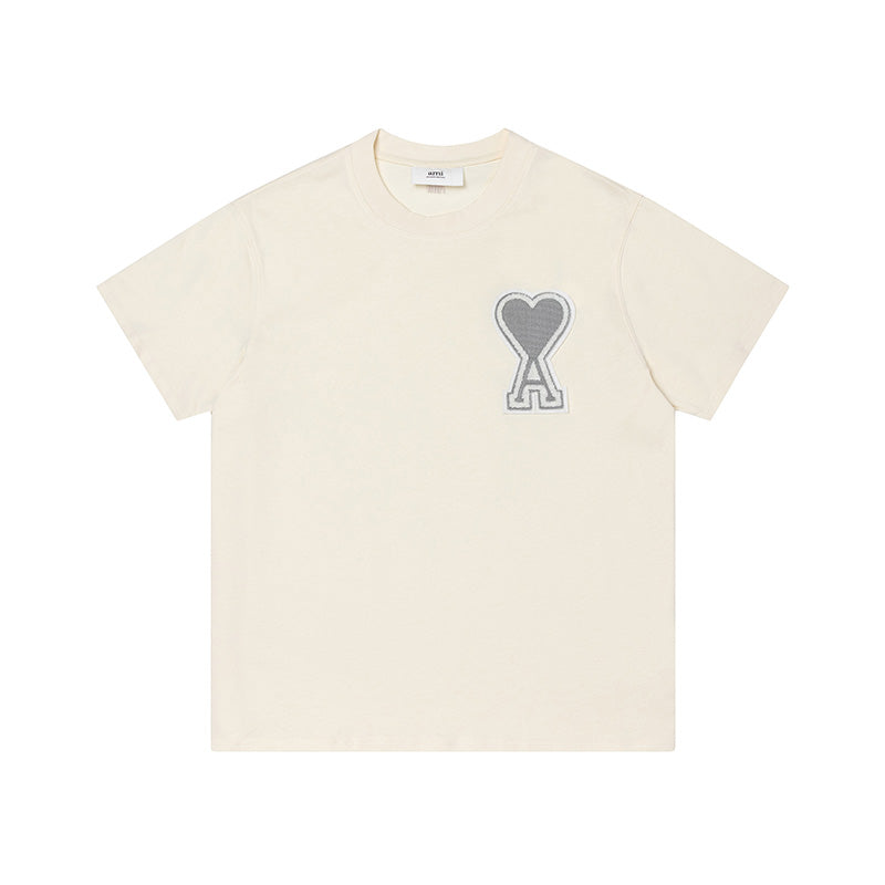 AMI Classic Logo Tee Cream