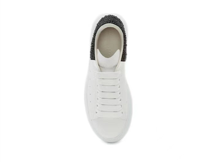 Alexander Mcqueen Women's Oversized Sneaker in White/jet Black