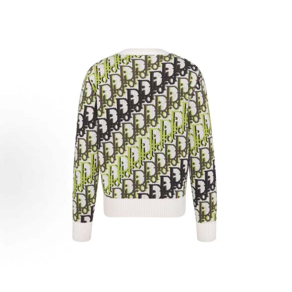 DIOR (Dior) Spring 2026 Men's Collection - Wool Plaid Round-neck Printed Sweater for Men
