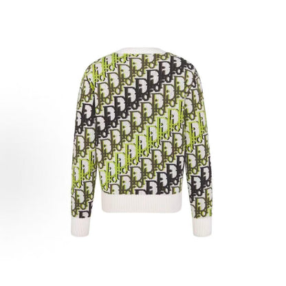 DIOR (Dior) Spring 2026 Men's Collection - Wool Plaid Round-neck Printed Sweater for Men
