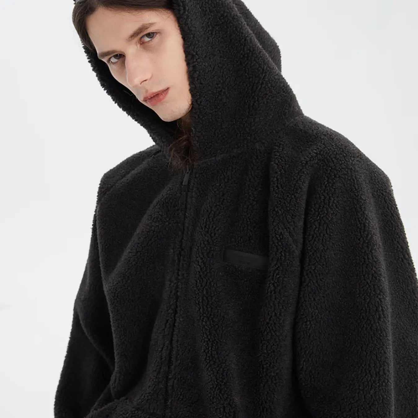 FOG FEAR OF GOD 22 multi-threaded half-zip cotton ESSENTIALS casual sherpa hoodie