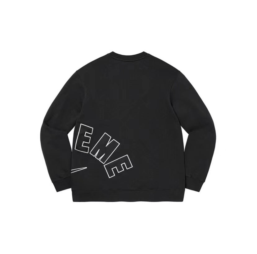Supreme Arc Crewneck Hoodie Black