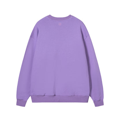 AMI Classic Logo Crewneck Hoodie Purple