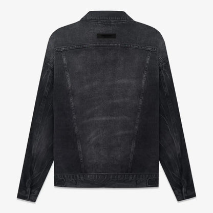 FOG FEAR OF GOD 22 multi-line denim jacket ESSENTIALS retro washed distressed jacket