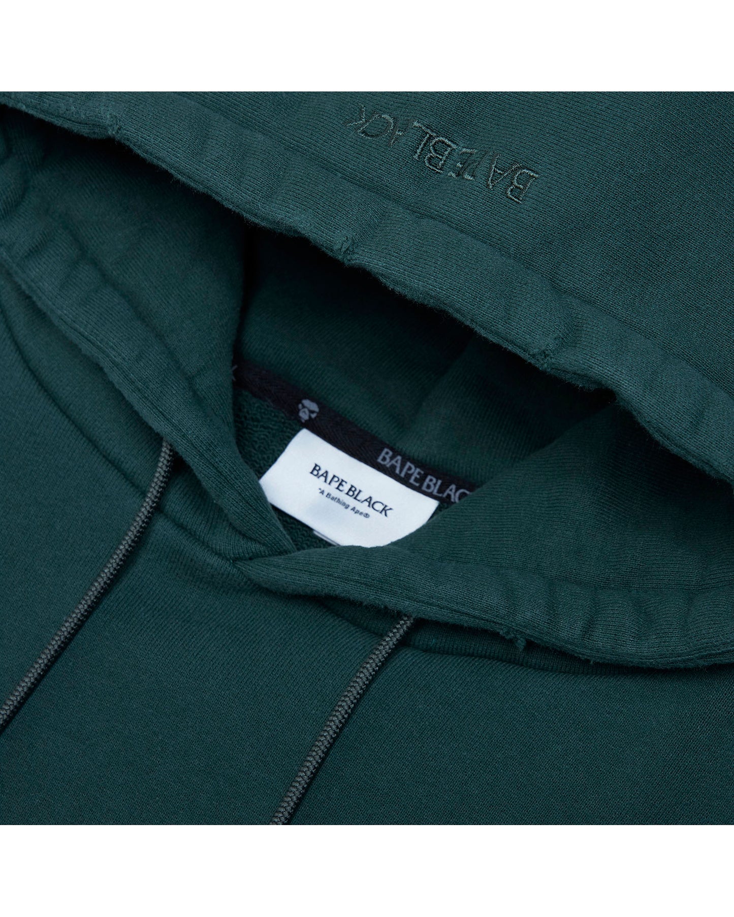 A Bathing Ape Distressed logo hoodie In Deep Jungle