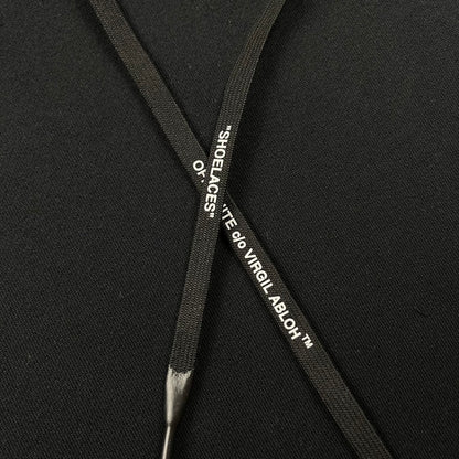 Off-White broken arrow print hooded sweater black