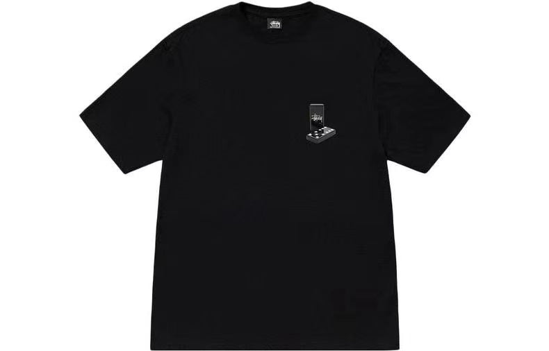 STUSSY DOMINO'S TEE BLACK
