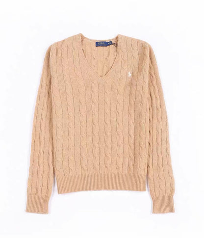 Ralph Lauren twist-knit V-neck sweater