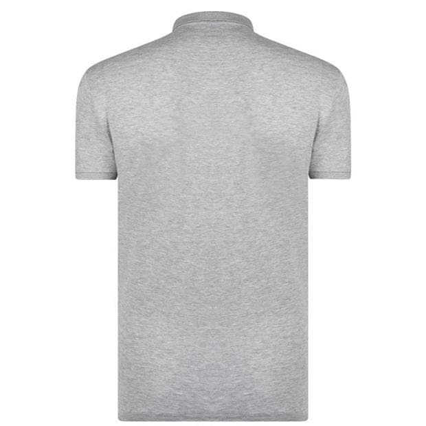 Ralph Lauren Slim Fit Stretch Mesh Polo Grey/Navy