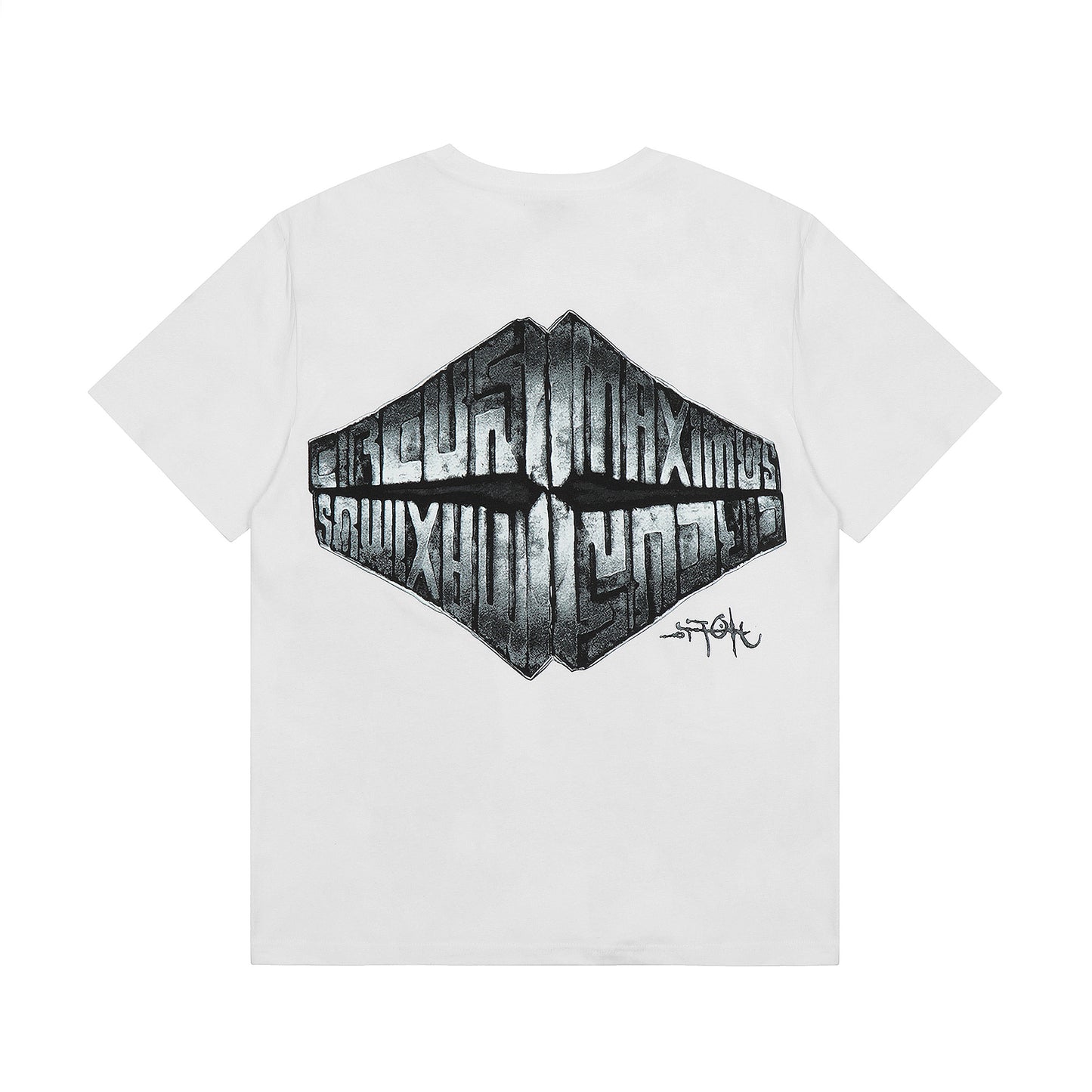 Travis Scott Sculpture Print Tshirt White