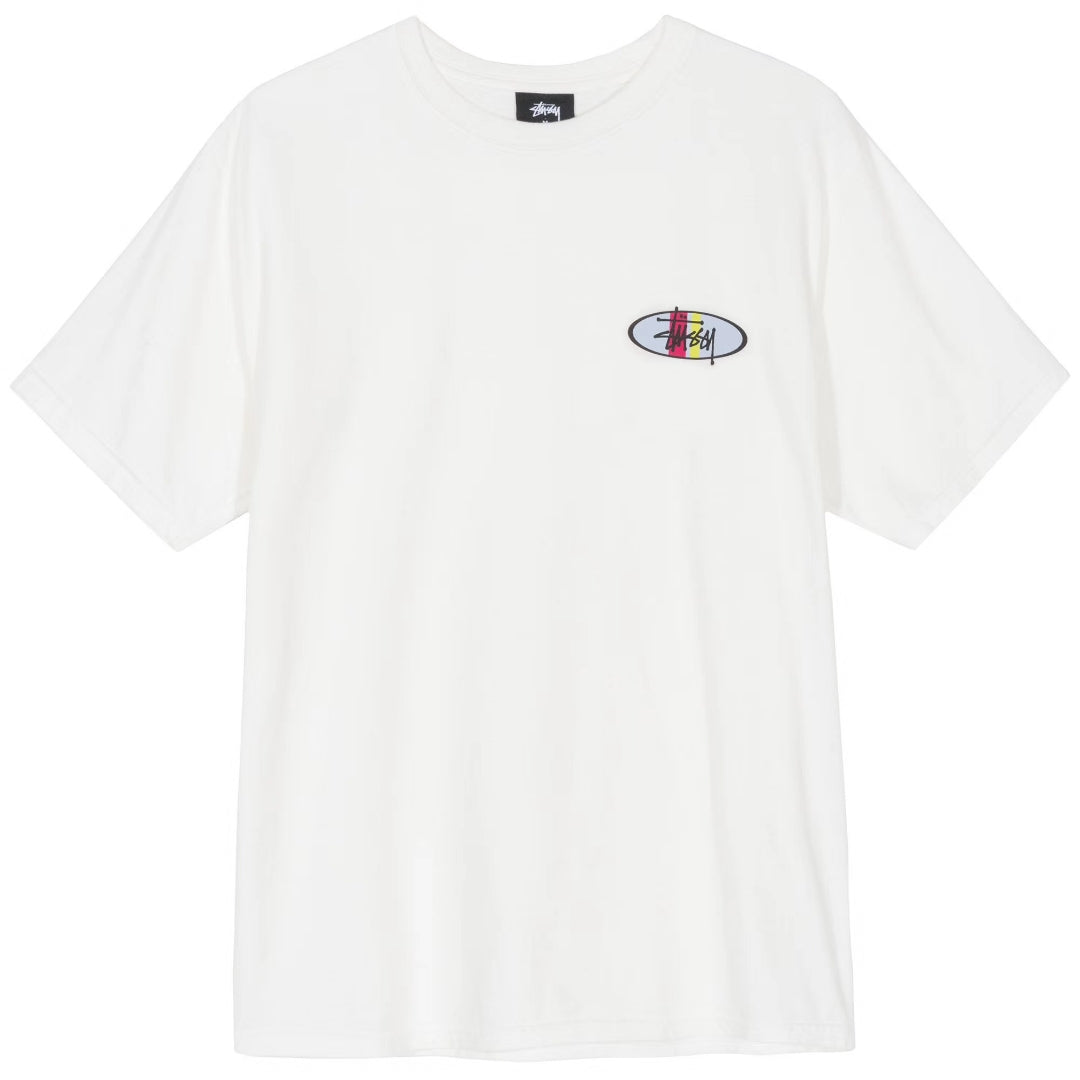 STUSSY TWO BAR OVAL TEE