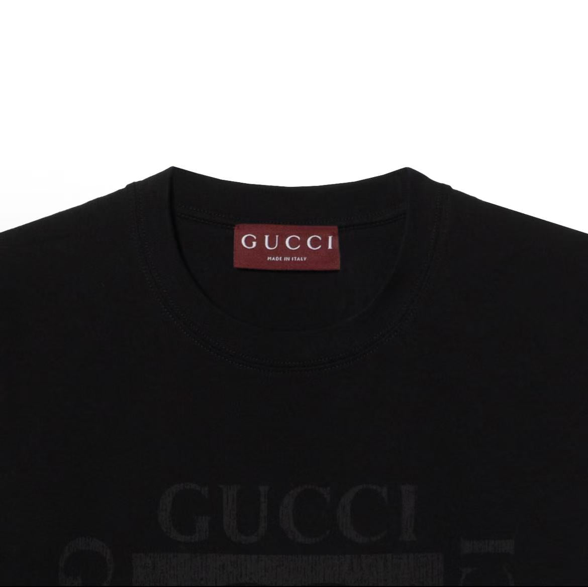 GUCCI Gucci Fine Wool Knitted Cotton Fade-Resistant Short-Sleeved T-Shirt for Men