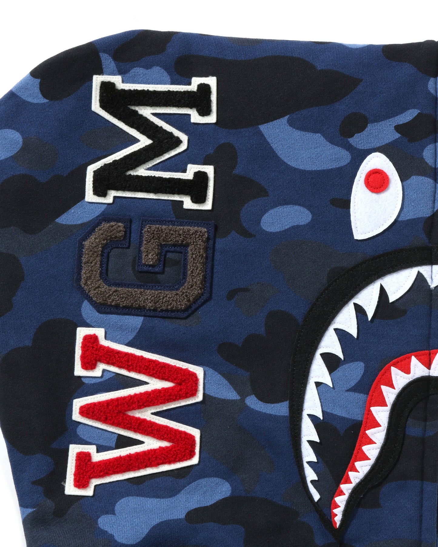 A Bathing Ape Color Camo Shark Full Zip Hoodie