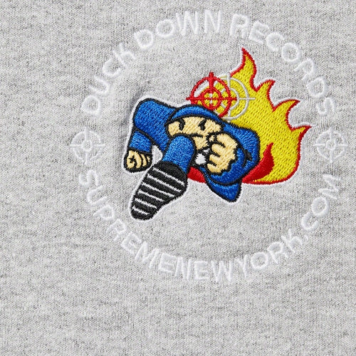 Supreme Duck Down Records Hooded Sweatshirt Grey