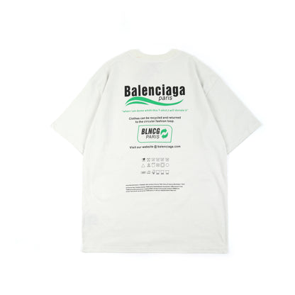 Balenciga logo tee LX010 white