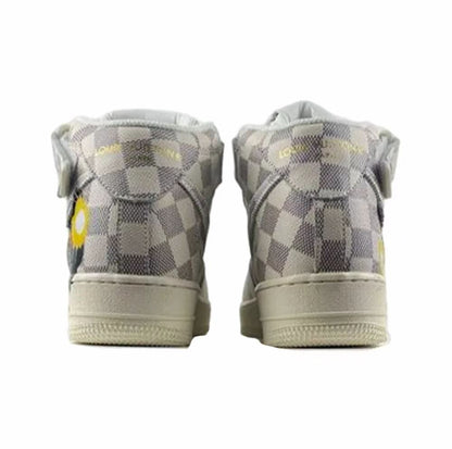 Louis Vuitton Nike Air Force 1 Mid By Virgil Abloh Graffiti unisex