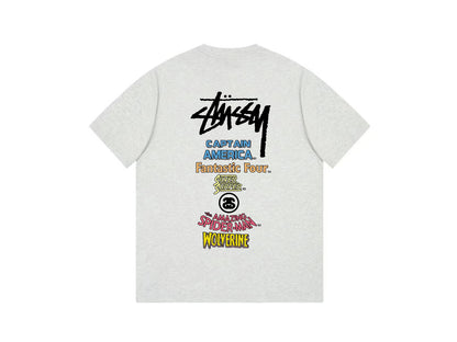 STUSSY FANTASTIC FOUR  TEE  GREY