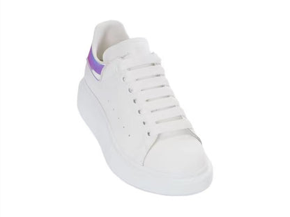 Alexander Mcqueen Women's Oversized Sneaker in White/shock Pink