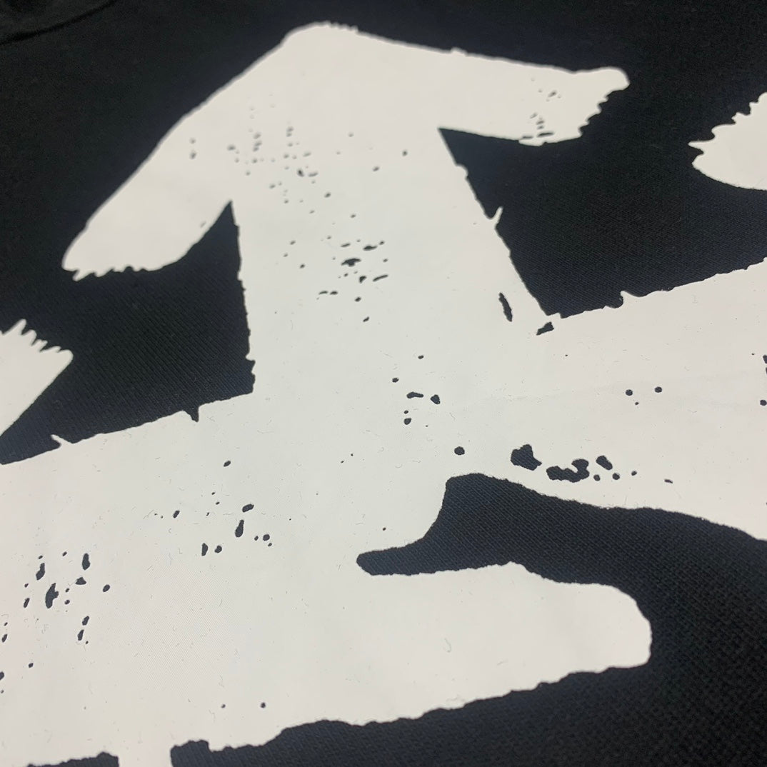 Off-White black palm print hooded sweater