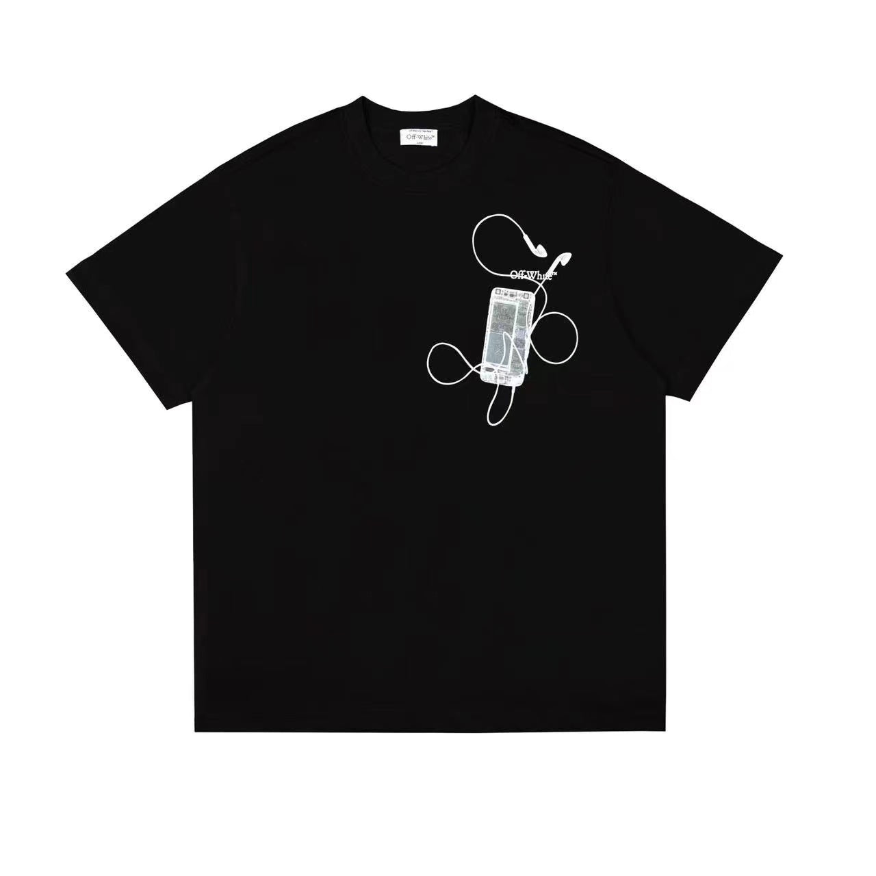 OFF-WHITE Phone Print Shirt Black