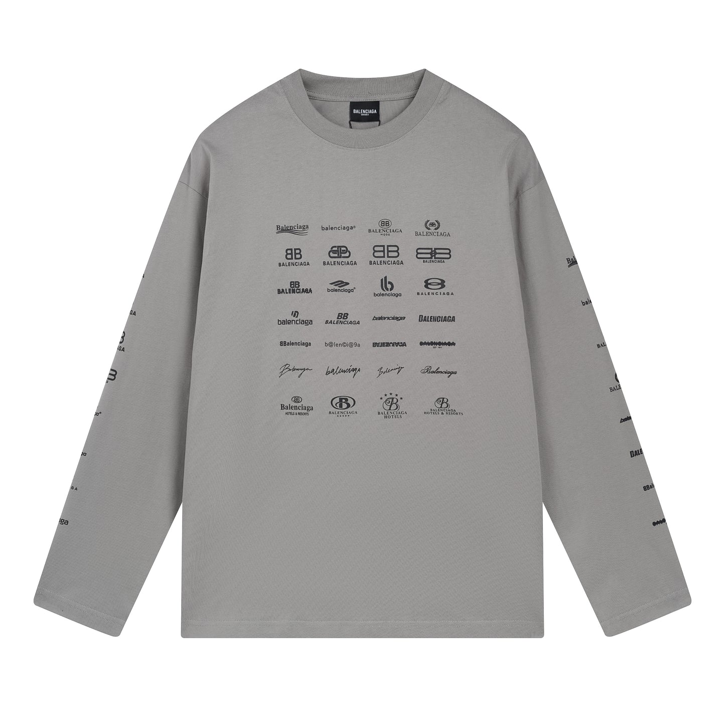 Balenciga logo tee BL225005 dark grey