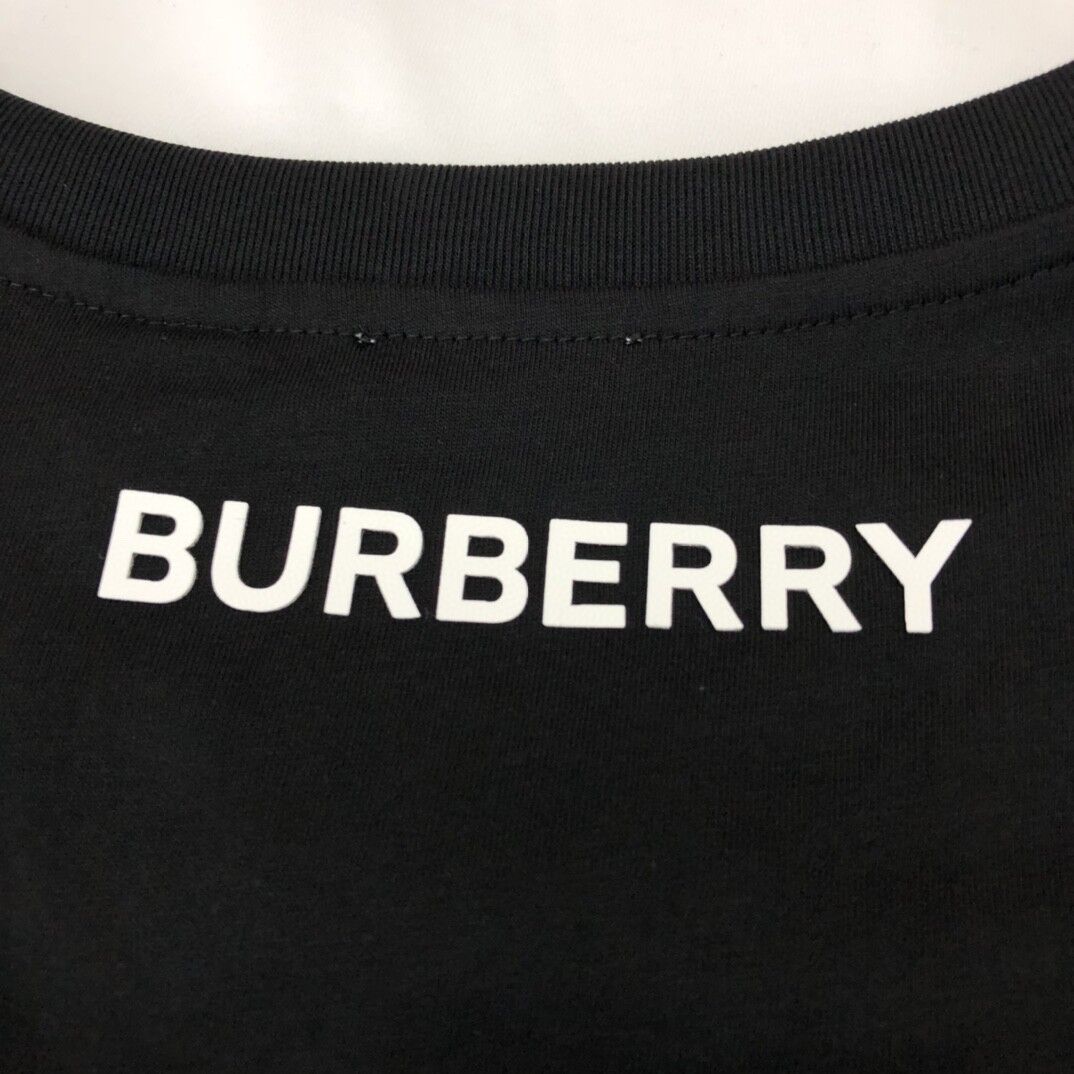 BURBERRY LETTER GRAPHIC COTTON OVERSIZED T-SHIRT – BRS018