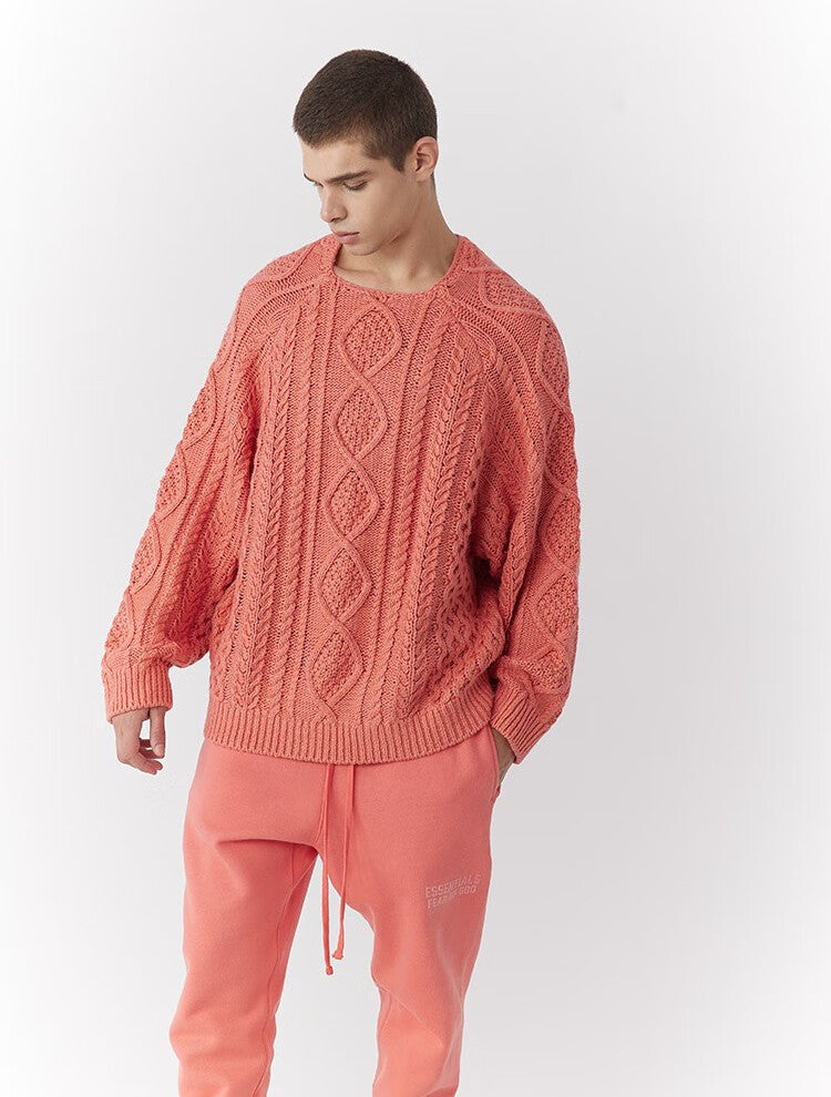 FOG FEAR OF GOD ESSENTIALS 22 Double-stitched vintage twist crew neck sweater