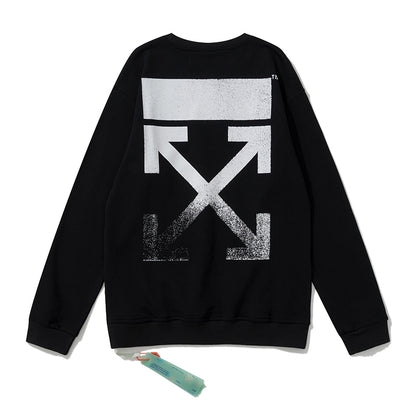 Off-White splash ink arrow print hoodie black