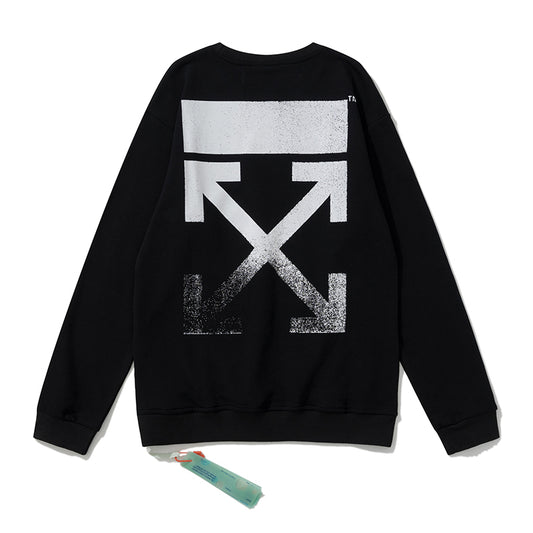 Off-White splash ink arrow print hoodie black