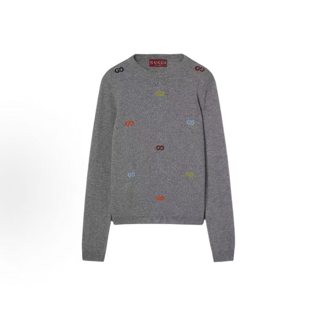 GUCCI 2025 Early Autumn Collection - Round-neck Printed Jacquard Sleeveless Sweater - Men's Style
