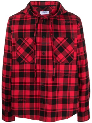 OFF-WHITE Shirt jacket with check pattern