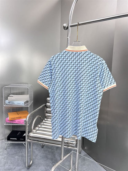 GUCCI GEOMETRIC G COTTON PIQUET POLO SHIRT – GGS043
