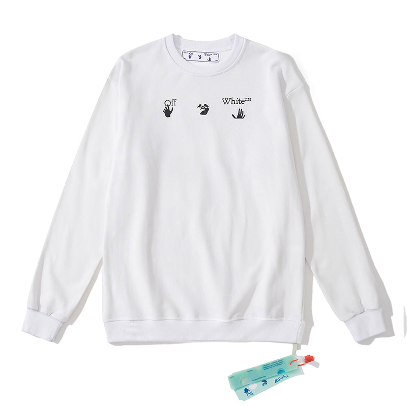 Off-White dissolve arrow  hoodie white