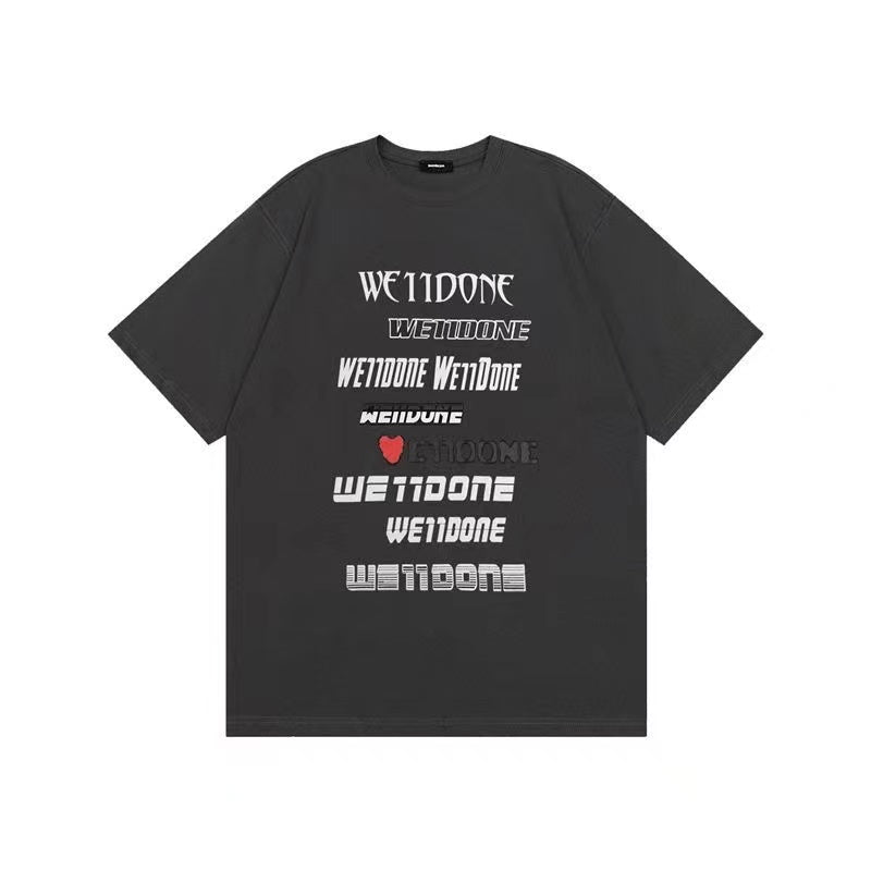 WE11DONE Barrage Tee In Grey