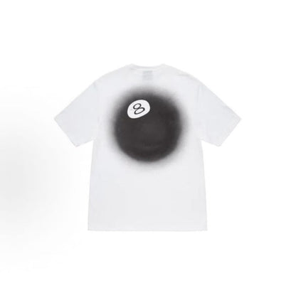 Stussy FW22 8-ball collection - Glowing 8-ball print crew-neck pullover short-sleeved T-shirt for men
