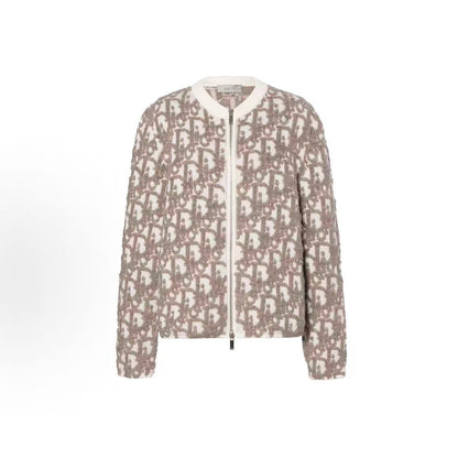 DIOR (Dior) Autumn 2025 Men's Collection - Wool Blended Oblique Patterned Floral Blouse - Sweater - Women's Style