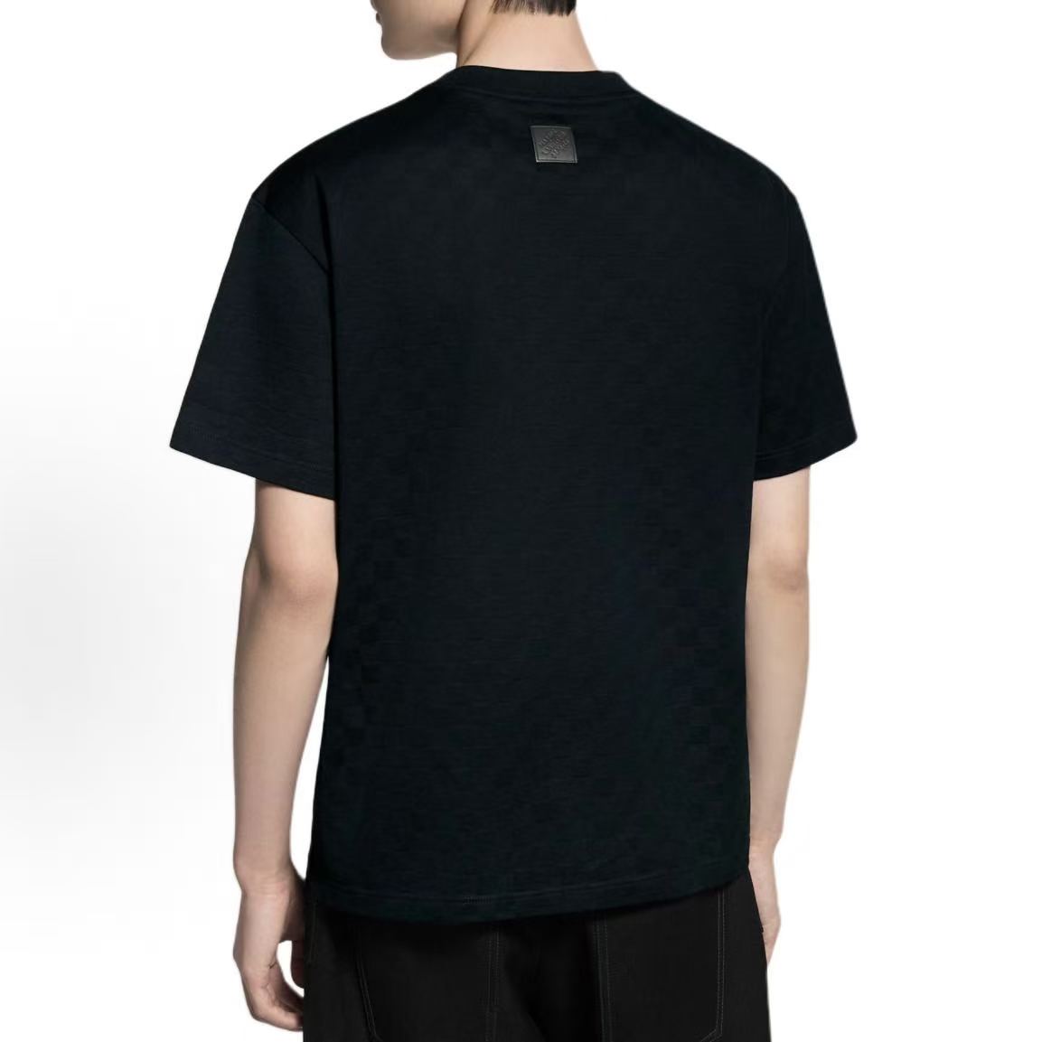 LOUIS VUITTON × Nigo Collaboration Collection - FW25 Letter Logo Round-neck Short-sleeved T-shirt for Men