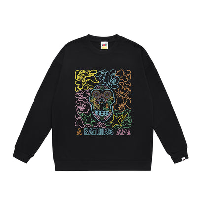 A Bathing Ape Skeleton Print Hoodie Black