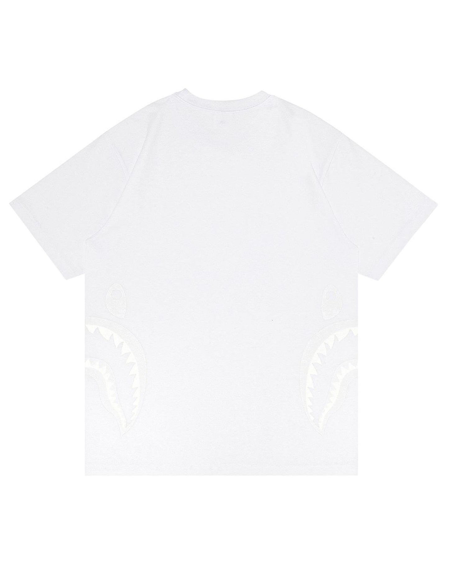 A Bathing Ape Side Shark Tee In White