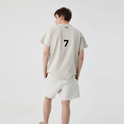 FOG FEAR OF GOD Season 7 main line ABC letter loose T-shirt gray