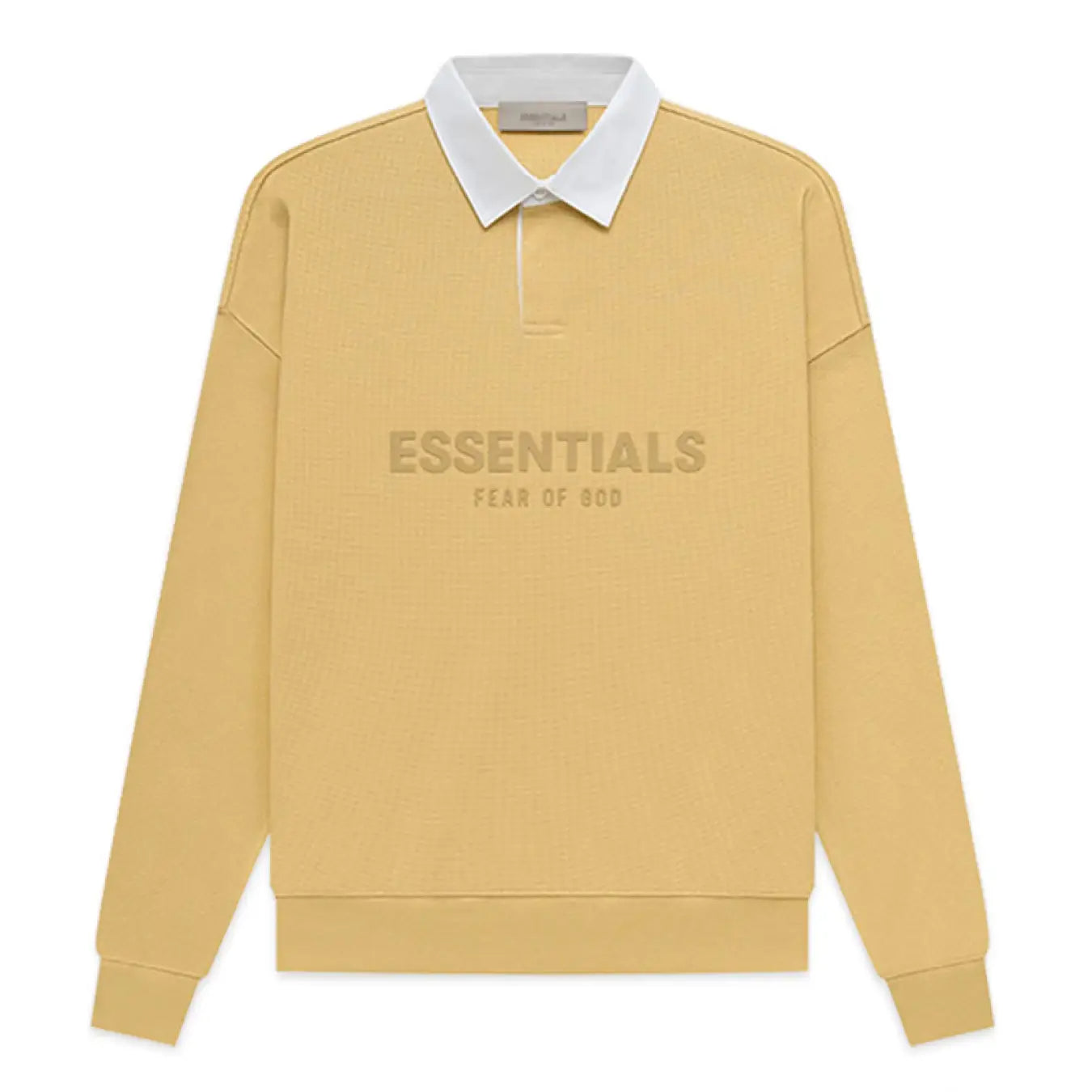 FOG FEAR OF GOD 23 double thread waffle POLO collar sweatshirt ESSENTIALS casual top